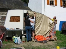 Abbau Rapido Confort - Klar, erst mal muß das Vorzelt ab