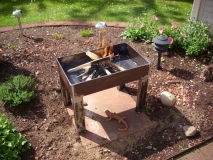 Duch Oven - Feuertisch beim Einbrennen