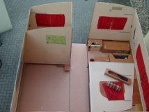 Rapido Export - Offen von oben bei der Restaurierung.