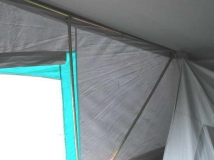 Verbindungsstange zum Firstmodul - abgespannt